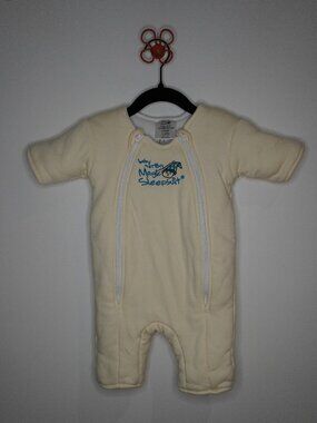Baby Merlin's Magic Sleepsuit Large 6-9M 18-21lbs Cream